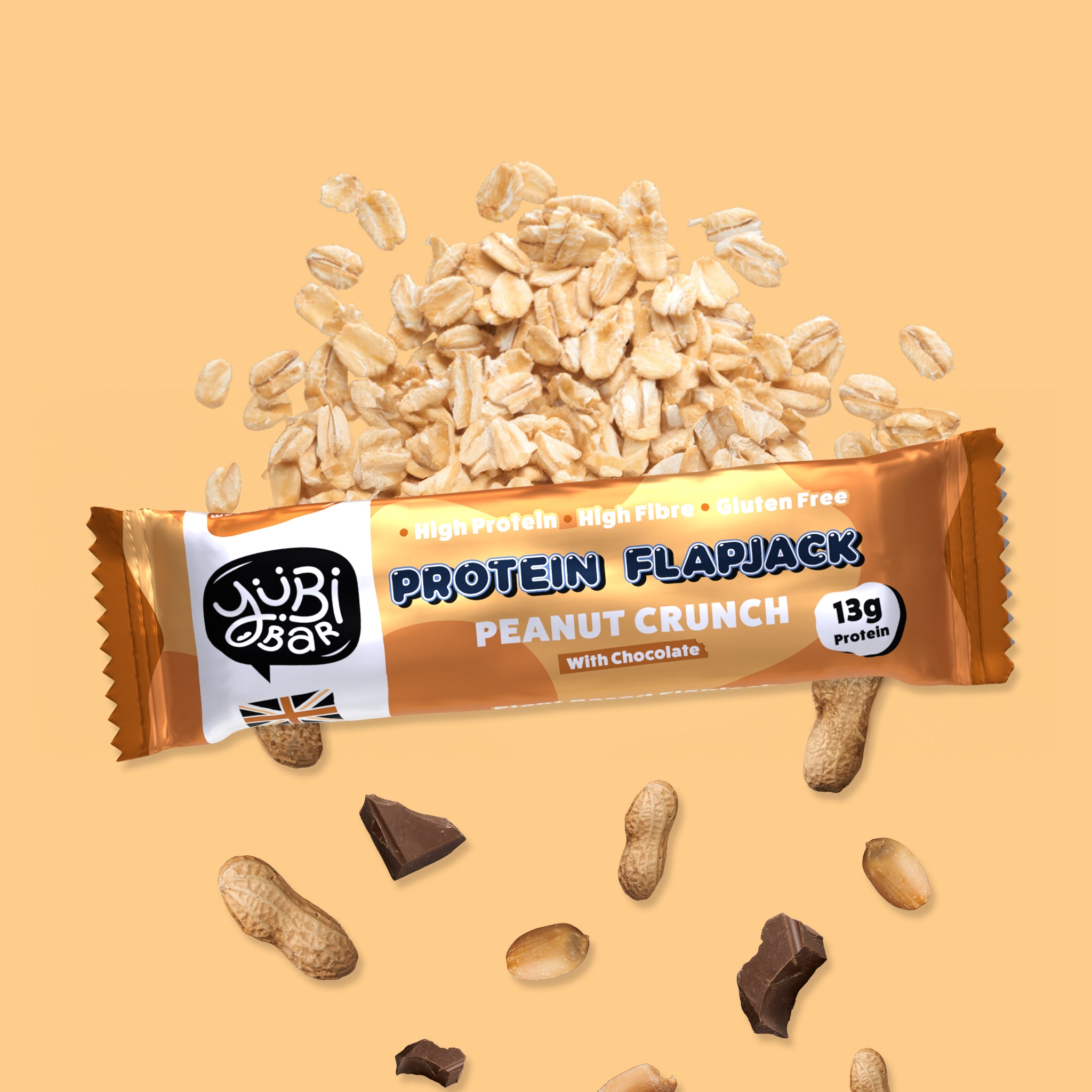 Peanut Crunch Protein Flapjacks